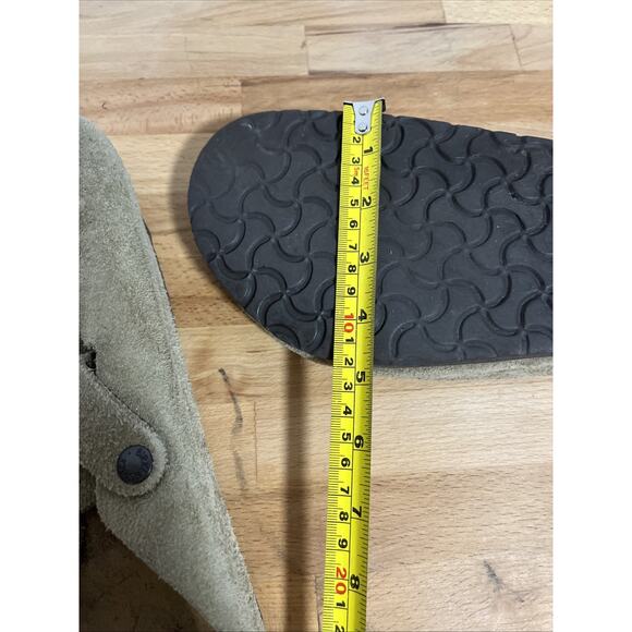 Birkenstock Suede Loafers in Olive Green main image 2